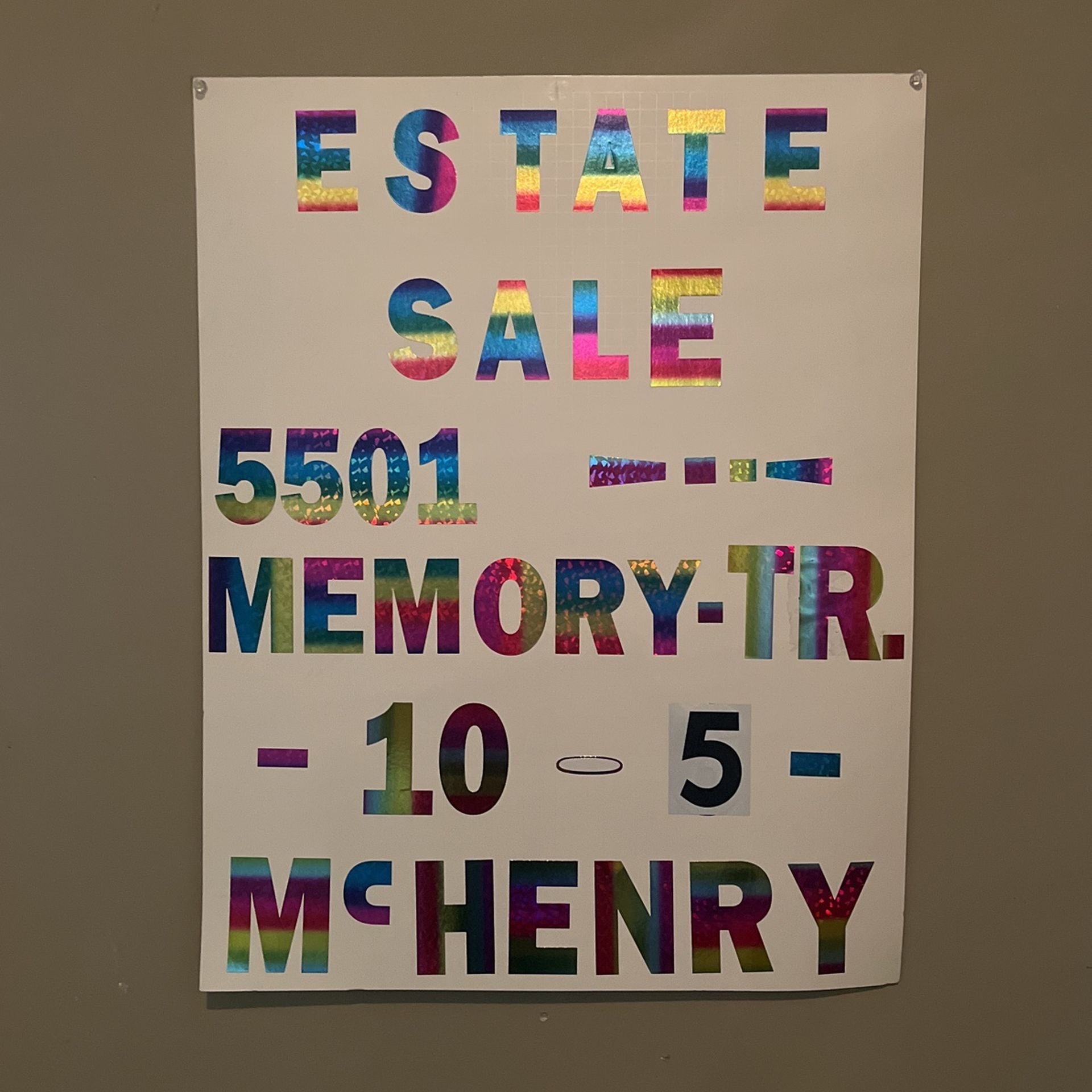 Estate Sale 17/18 - 23/24 - 30/31 - June 5/6/7