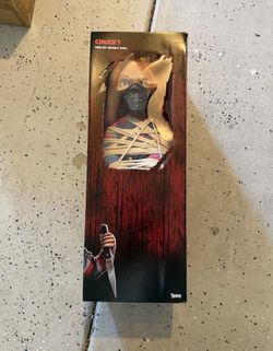 *Exclusive* Tied Up Chucky Doll Spirit Halloween!