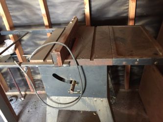 Sears Table Saw With Base & Casters
