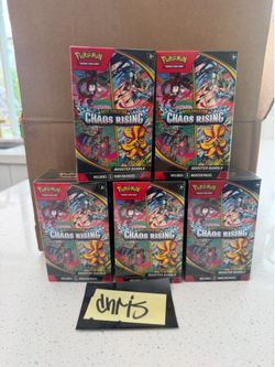 5 Pokemon TCG Chaos Rising Booster Bundles new sealed