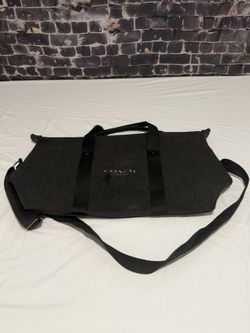 Coach Fragrances Weekender Bag Gray Travel Gym Cotton Crossbody Strap