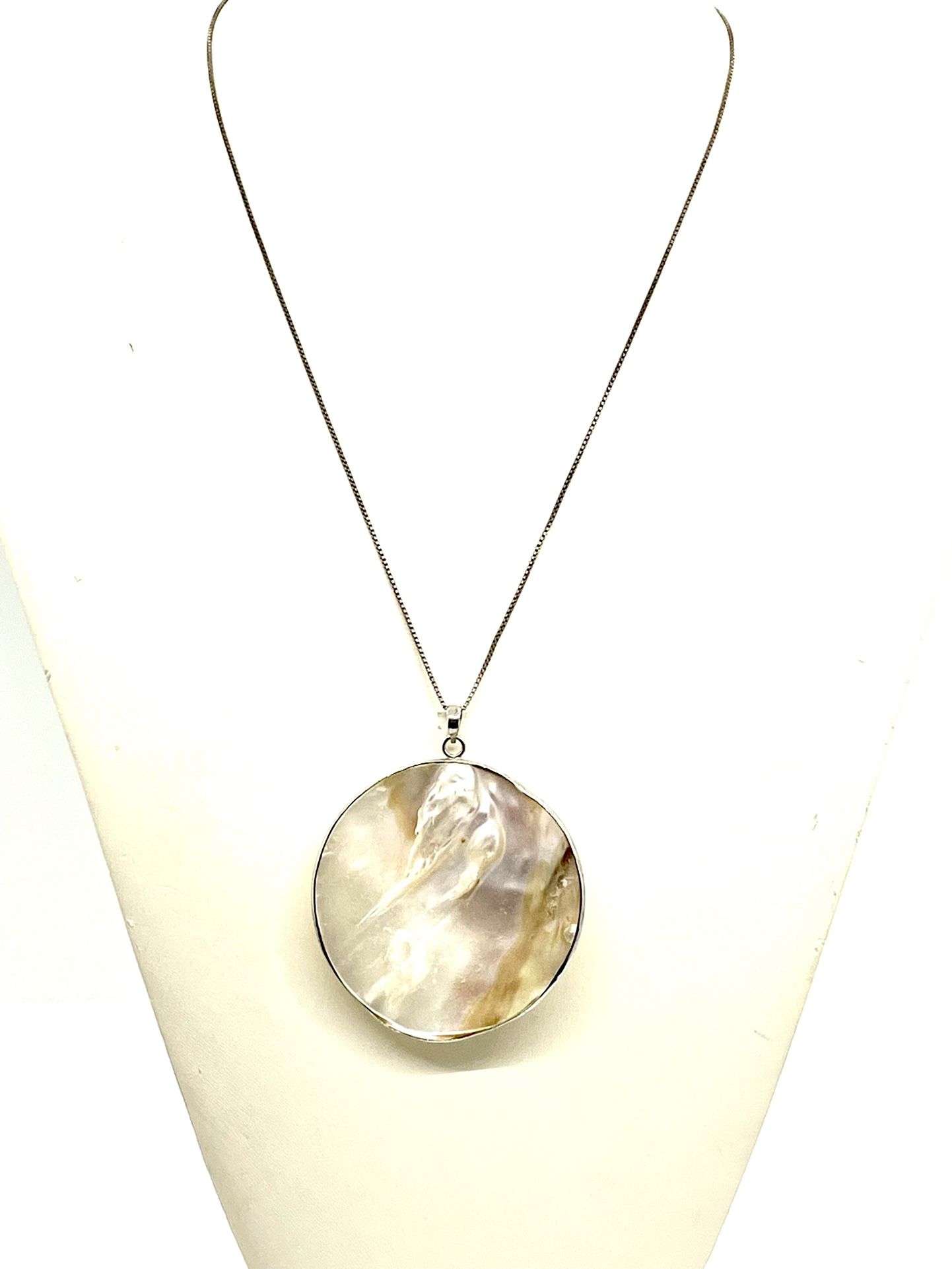 Sterling Pearl Necklace 