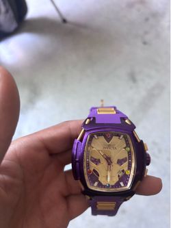 Invicta Marvel Thanos Chronograph Watch 43163 Purple Gold Limited Edition 100M