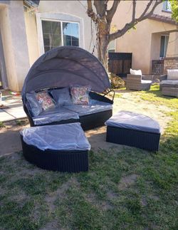 Patio bed outdoor bed brand new patio furniture set poolside lounger poolside outdoor patio bed 🆕