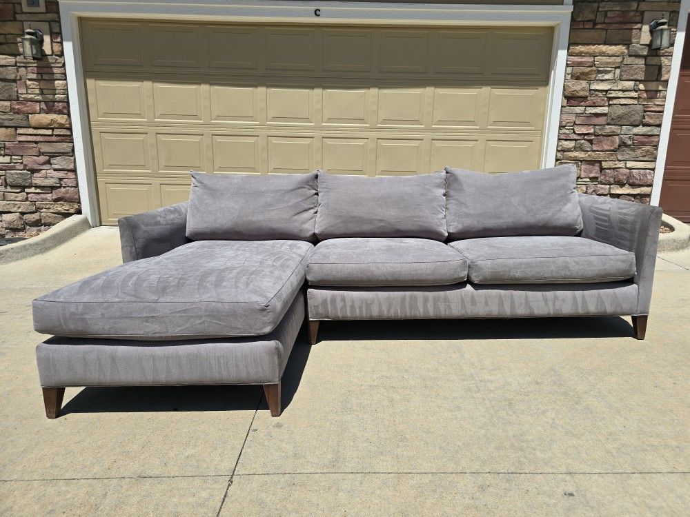 Gray Crate & Barrel Sofa- Free Delivery
