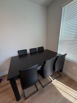 Dinning table and chairs