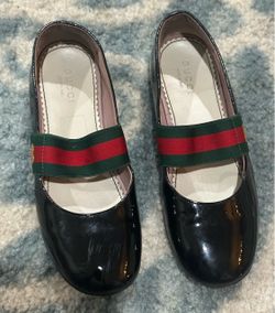 Authentic Girls Gucci Mary Jane Ballet Shoes Size EU31 US 1.5