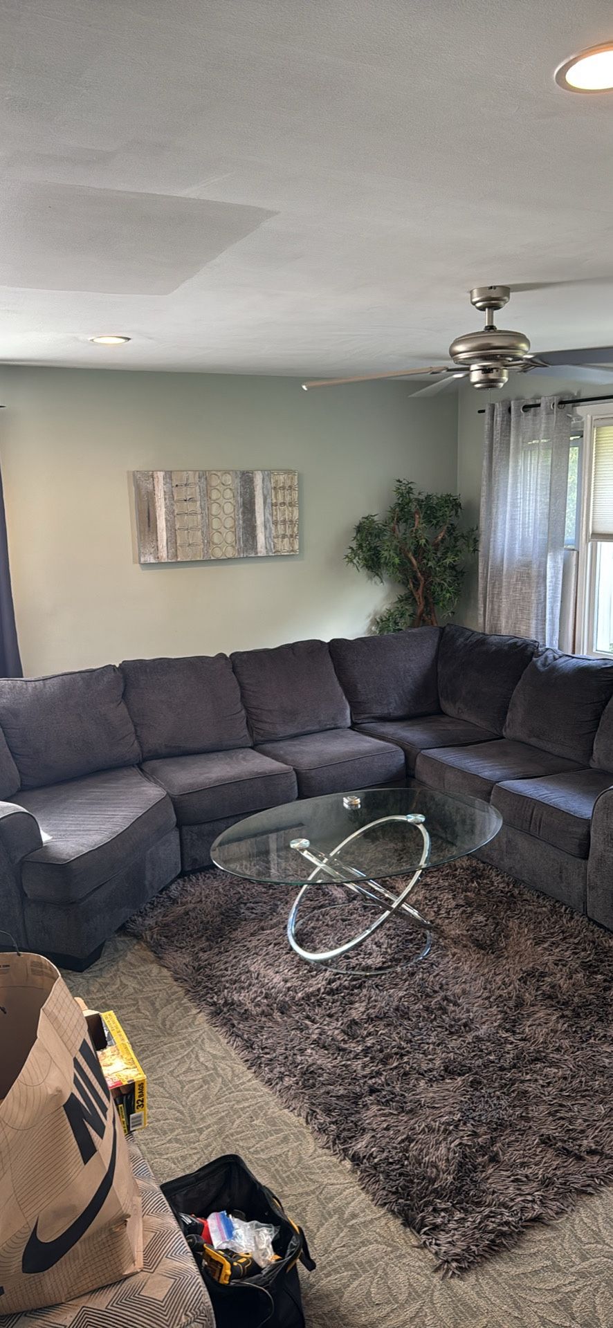 Gray Sectional Sofa - Great Condition - Must Pick-up By This Thurs. 7/10
