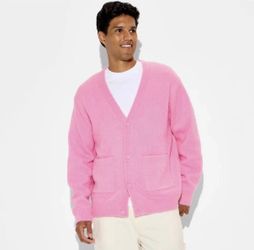 Men Long Sleeve Cardigan Sweater - Original Use XXL