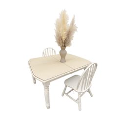 Farmhouse Dinning Table / 2 Chairs / Table Set 