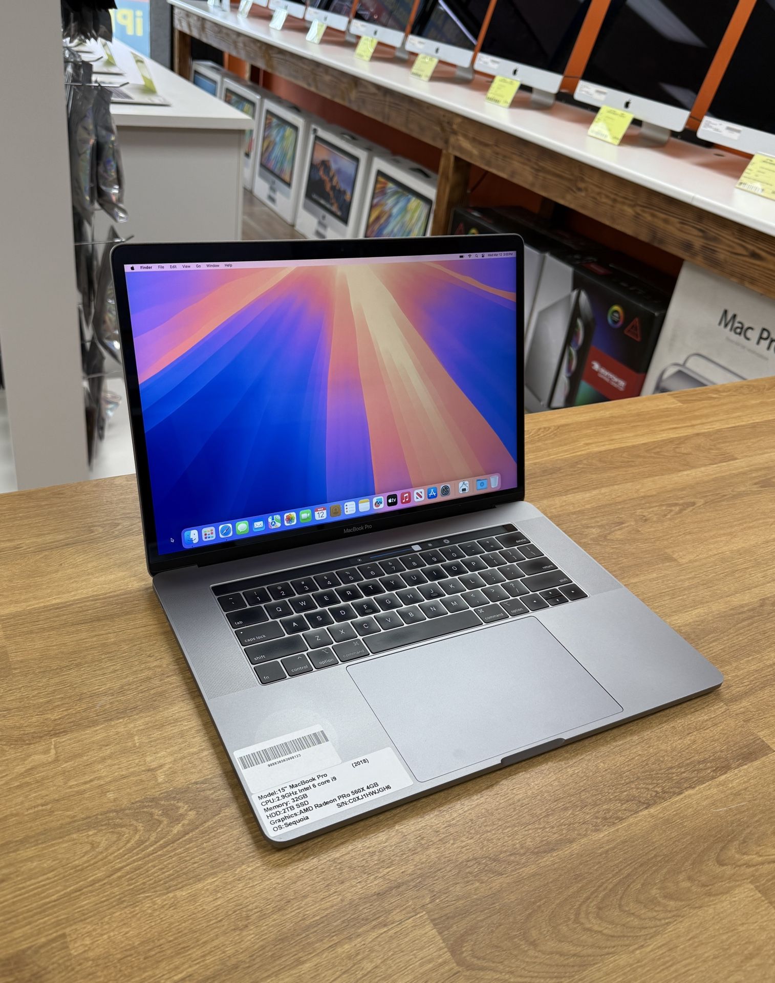 Intel Core I9 Macbook Pro 15 Inch 32gb Ram MacBook Pro 15inch