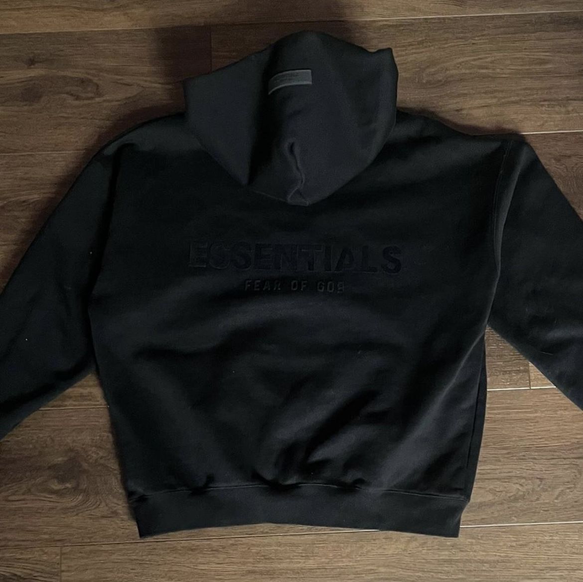 Black Essentials Hoodie Size Xs New