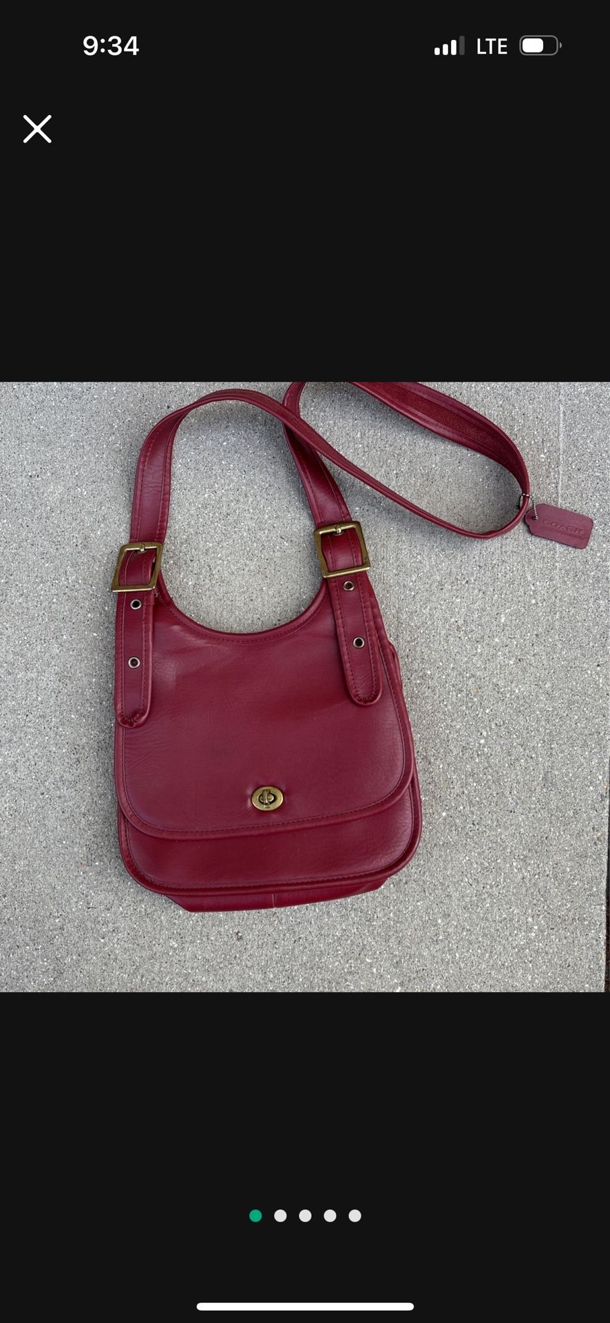 Vintage Red Crossbody