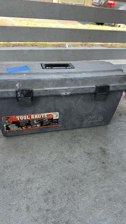 Brute Tool box  with tools inside as is $25