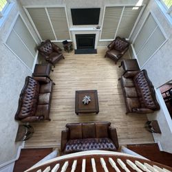 3 Sofas 2 Arm Chairs And 3 Tables Entire Room 