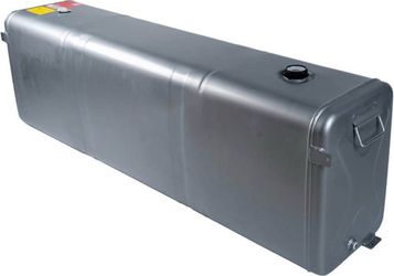 DIYTUNINGS 58 Gallon Aluminum Diesel Fuel Cell Tank Easy Fuel Transportation Truck Lightweight Polished Fuel Diese Liquid Storage Sliver Brand New sti