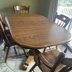 Solid wood dining room set