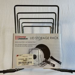 Lid Storage Rack, Home Basics