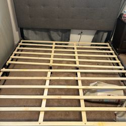 Bed Frame With Headrest 