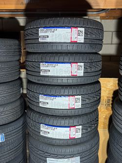 215/45R17 Falken 4 New Tires mounted and balanced