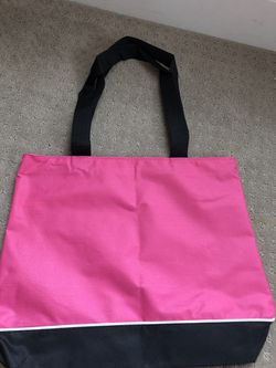 Pink Shoulder Tote Bag with Zipper