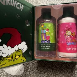 Dr. Seuss Grinch Vanilla Bean Body Wash and Lotion Set - Green and Pink