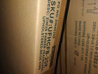 Headboard,Boxsprings,Full,Queen,Twin Boxapring And Headboards,Computer Desks,Kitchen Tables New Unopened Boxes,$50 A Box"Zenis"& Christian