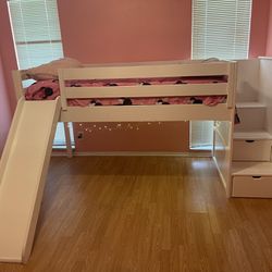 Twin Loft Bed And Dresser. 