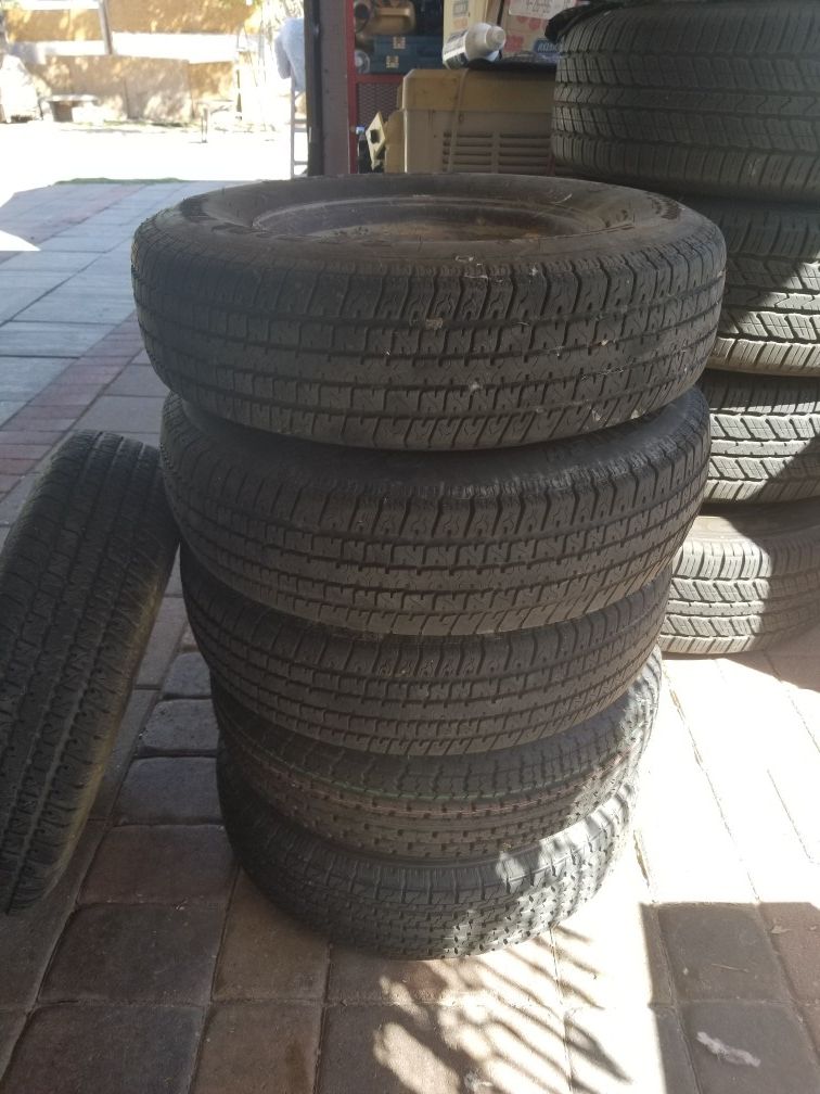 Very good tires for trailers 6 tires