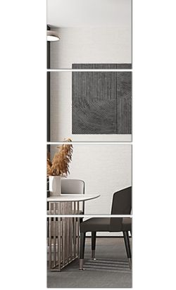 Mirror wall tile 4 pack comes with glue