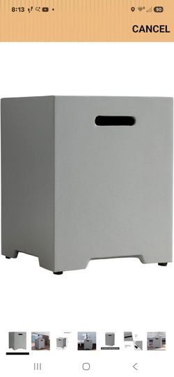 New cover for propane tank color ivory