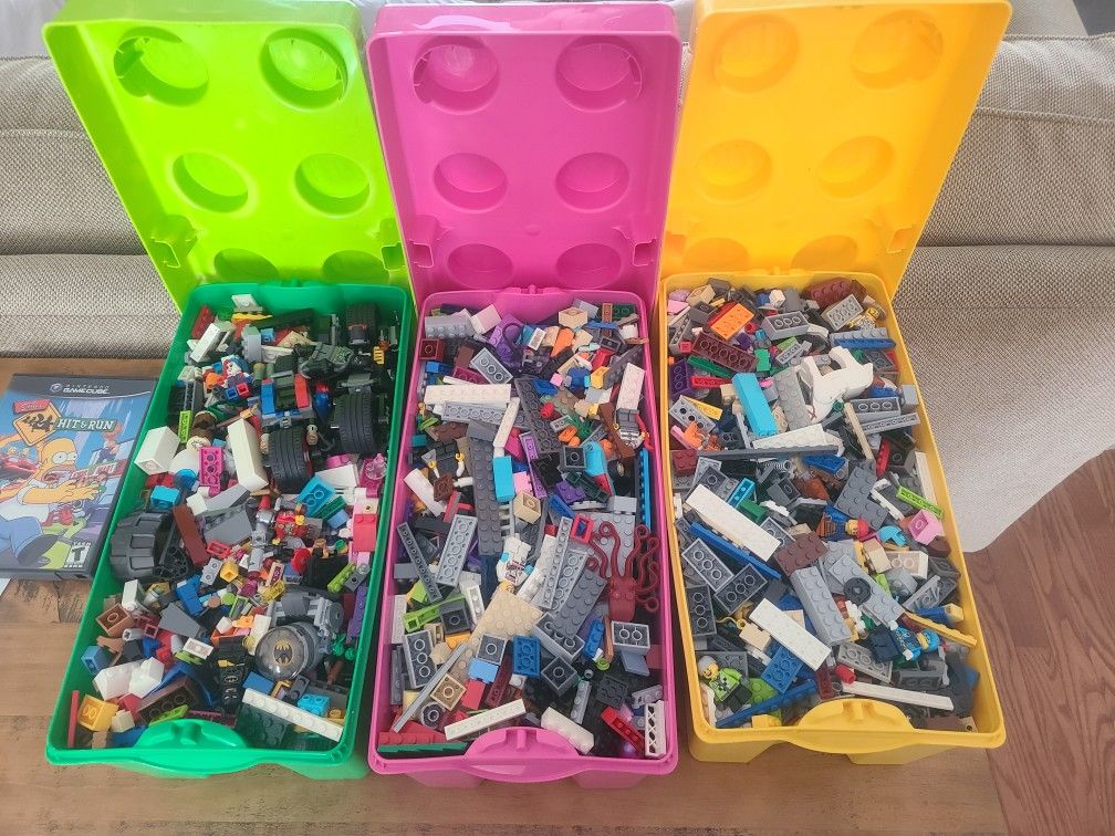 15 lbs of Misc Legos - 3 Buckets - Only $40