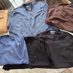6 - POLO RALPH LAUREN  USED 4XB SWEATERS $60/ ALL