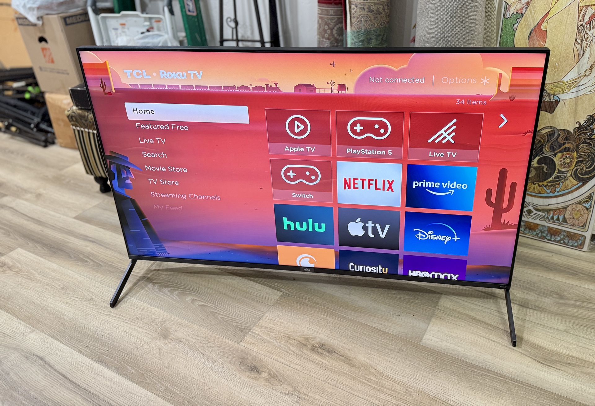 55” TCL Roku TV - Perfect Condition!!