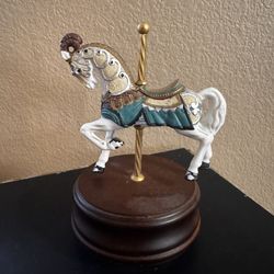 1987 San Francisco Music Box Company Carousel Horse – Vintage Working Music Box