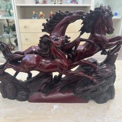 Wooden Horse Statue