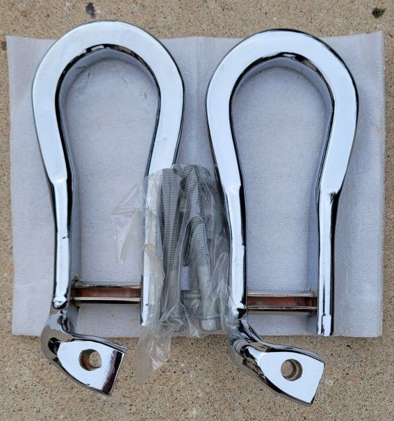 Tow Hooks Chrome Silverado Sierra Denali NEW !