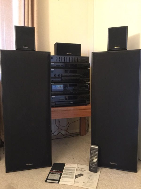 1991 Technics Dolby Surround Sound Home Theater Audio System
