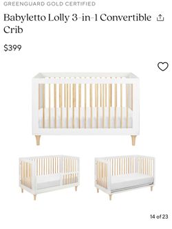 Babyletto Lolly 3-in-1 Convertible Crib