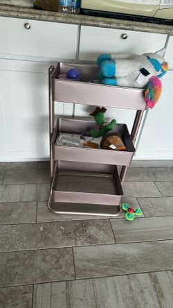 Blush Color Storage Cart