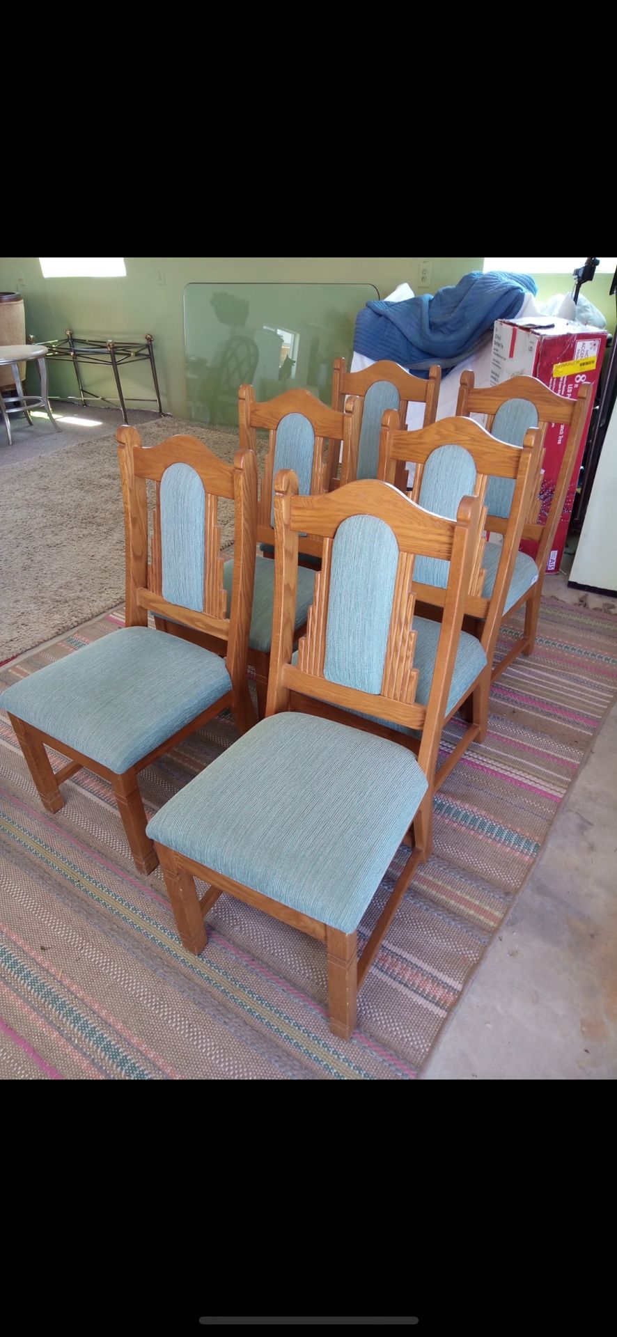 Six dining room chairs