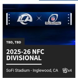 4 Rams Tickets Divisional Playoffs 