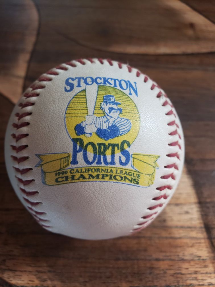 1990 Stockton Ports California League Championship Baseball. Milwaukee Brewers