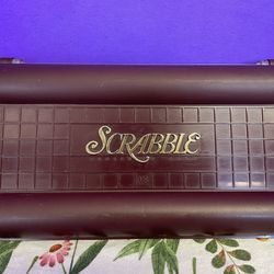 Vintage 1990 Scrabble Deluxe Travel Game