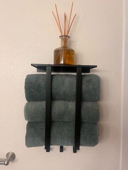 Towel Holder with Shelf