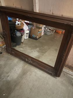Wood Sided Mirror