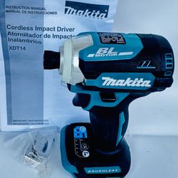 Makita XDT14  18V LXT Lithium-Ion Brushless Cordless Quick-Shift Mode 3-Speed Impact Driver, Tool Only,