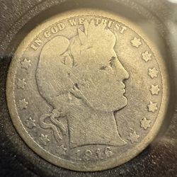 1916d Barber Quarter