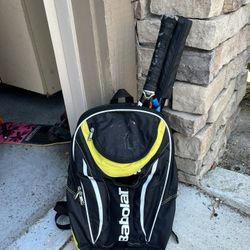 Tennis Rackets And Bag 