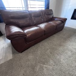 Leather couch 